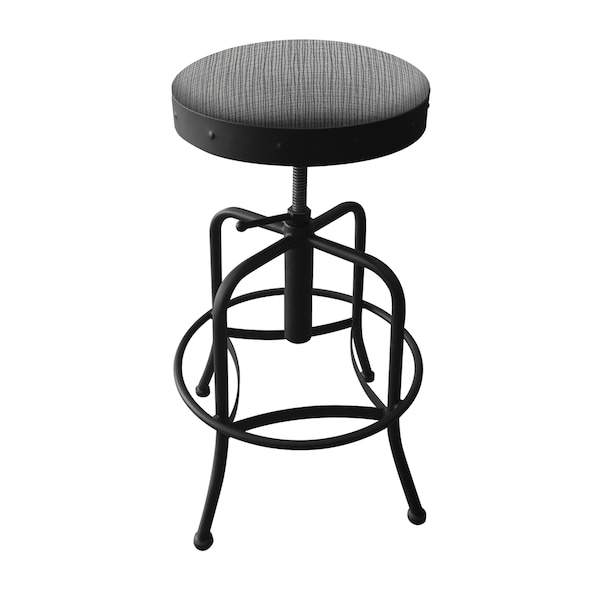 Adjustable Stool, Black Wrinkle, Graph Seat